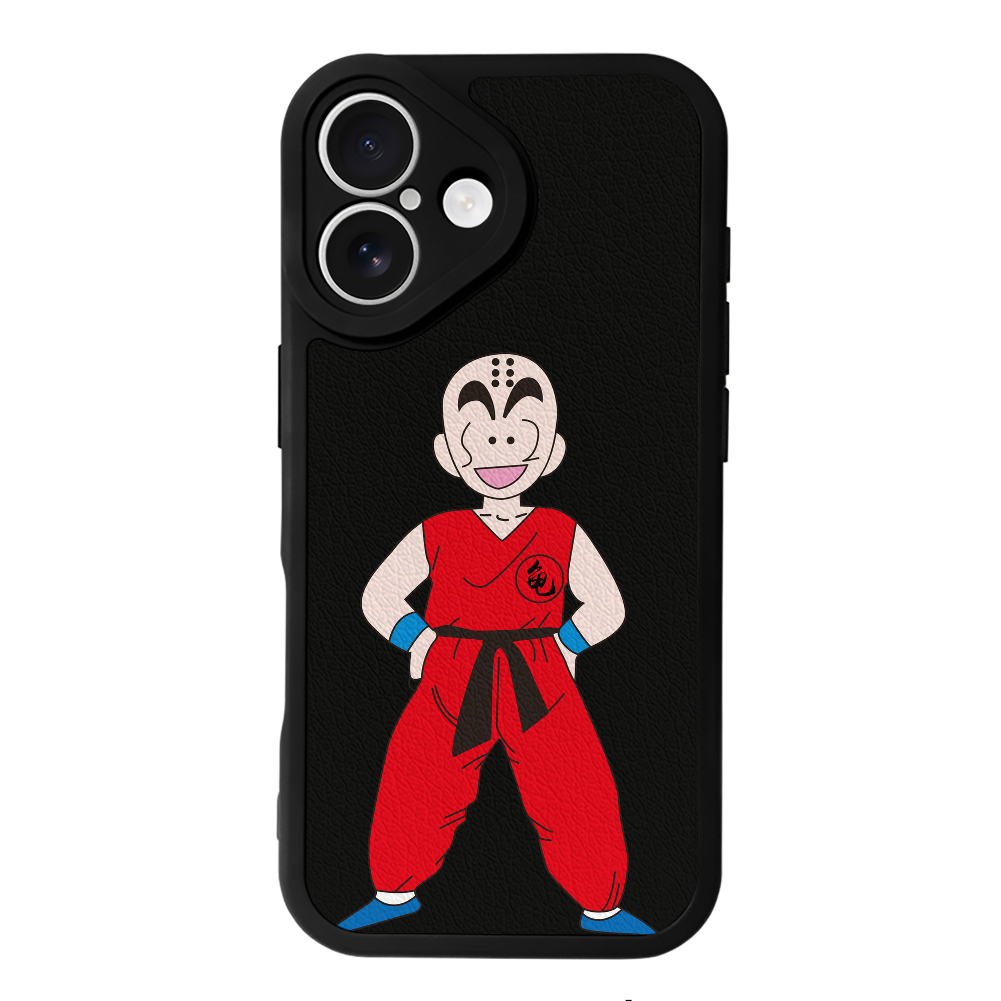 （画像用） ドラゴンボール クリリン DRAGON BALL krillin 【iPhone 16シリーズ対応】シリコンスマホケース（レザー調） 材質：シリコン